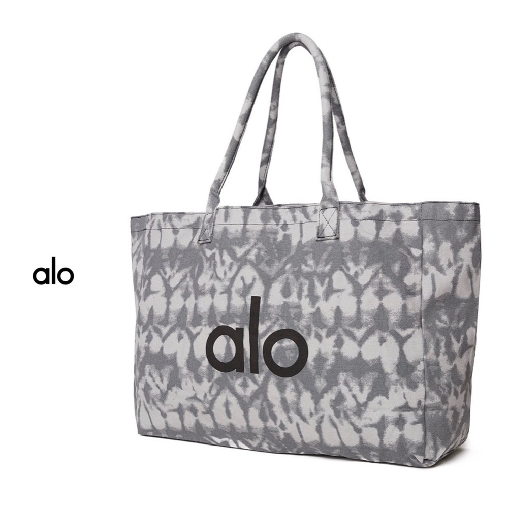 Alo Yoga Grey Tie Dye Tote Bag